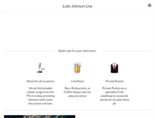 Tablet Screenshot of lukejohnsonlive.com